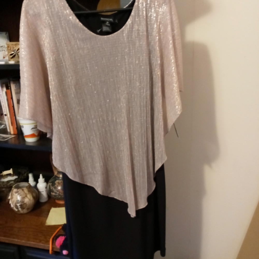 Get Ready for Holiday Parties, Weddings, Etc. Short silky dress NEVER WORN